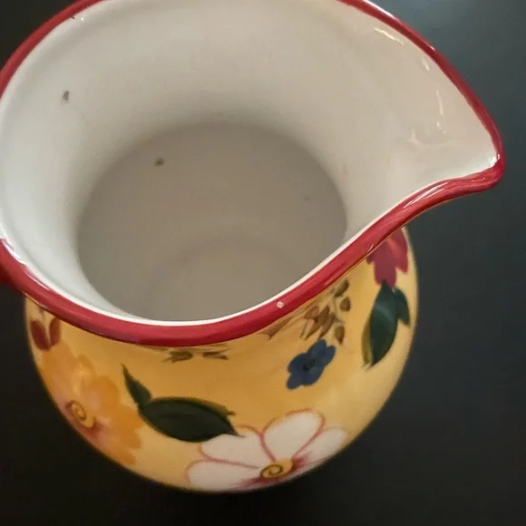 Vintage ceramic Sunset bouquet Oneida Pitcher - Picture 4 of 6